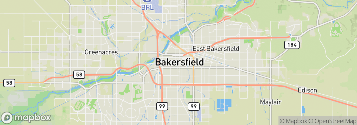 Map: Bakersfield, CA