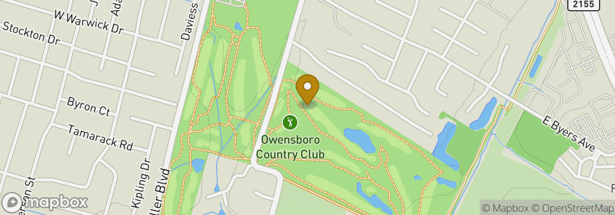 Map location: Owensboro Country Club