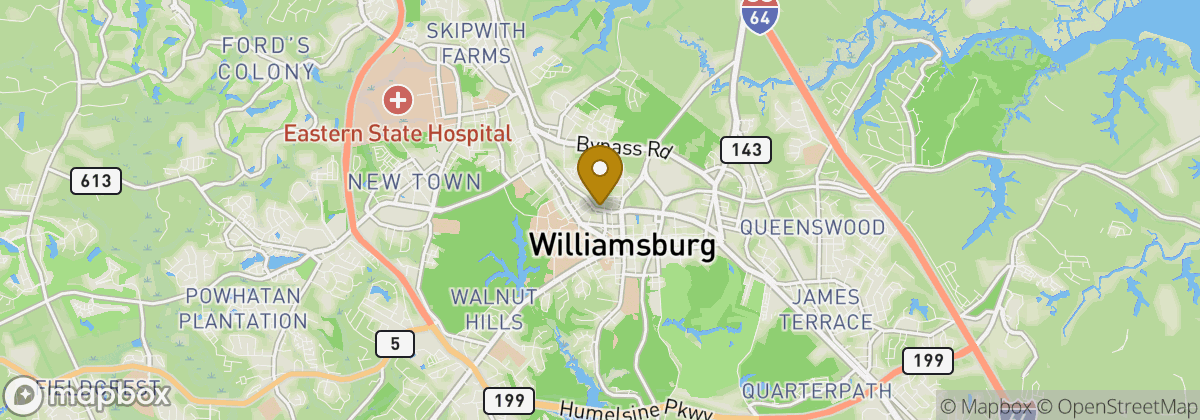 Map location: Williamsburg National Golf Club