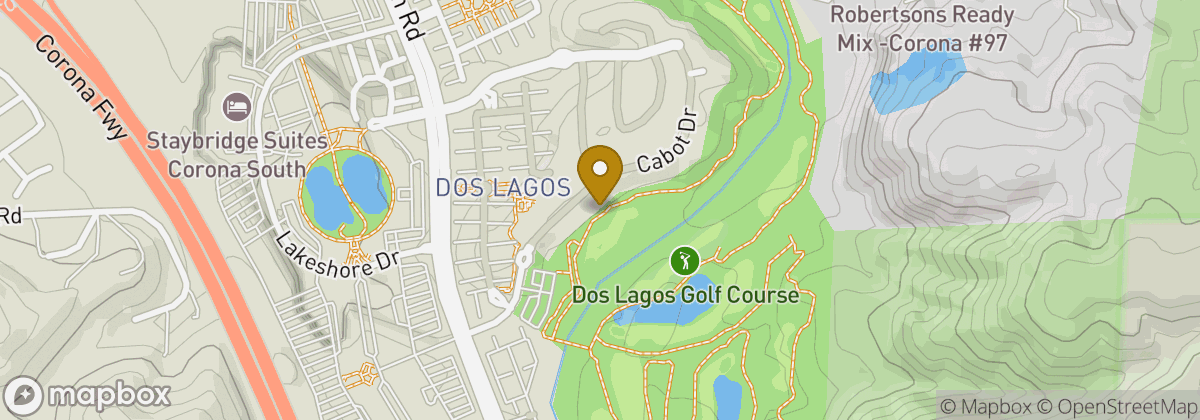 Map location: Dos Lagos Golf Course