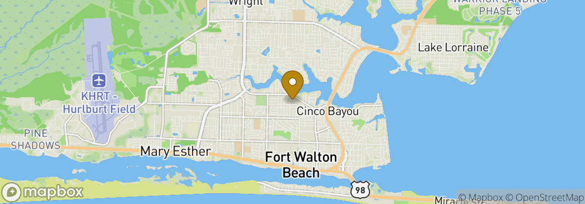 Map location: Fort Walton Beach Golf Club