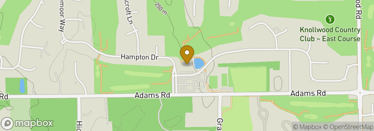 Map location: Knollwood Country Club