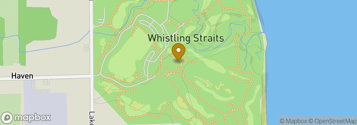 Map location: Whistling Straits