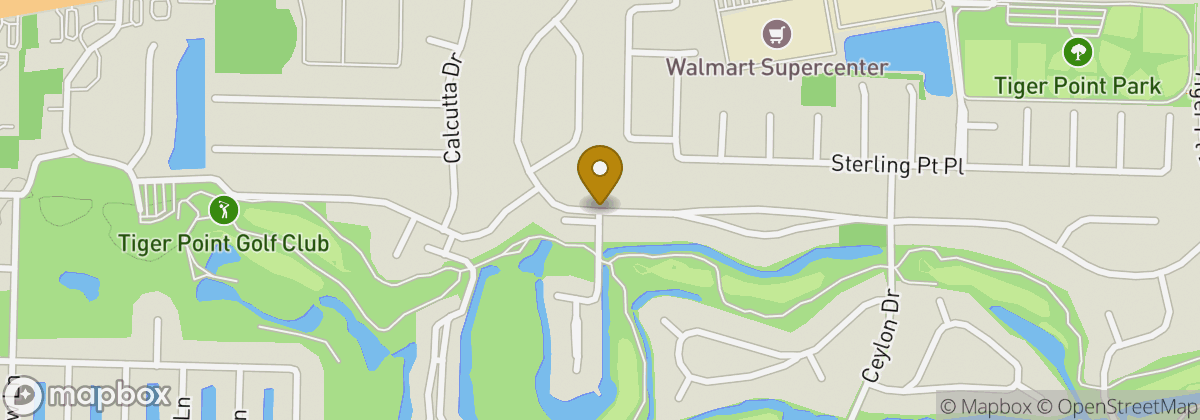 Map location: Tiger Point Golf Club