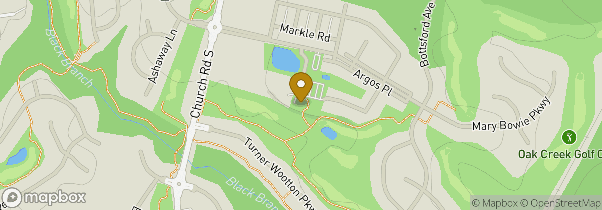 Map location: Oak Creek Golf Club