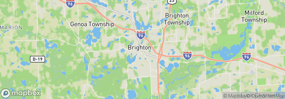 Map: Brighton, MI