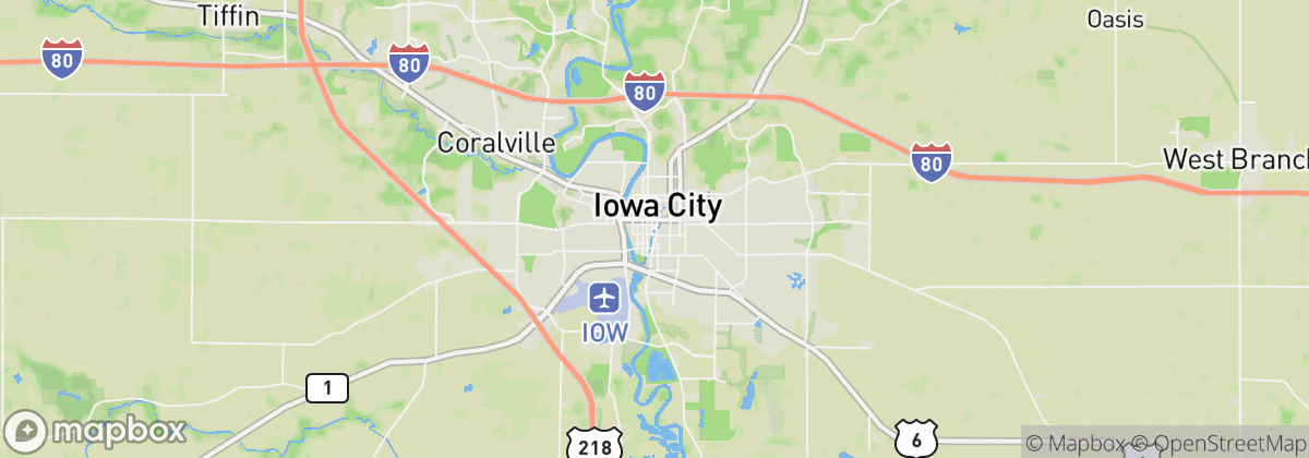 Map: Iowa City, IA