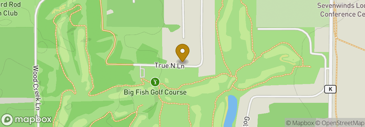 Map location: Big Fish Golf Course