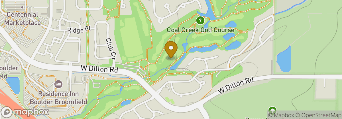 Map location: Coal Creek Golf Course