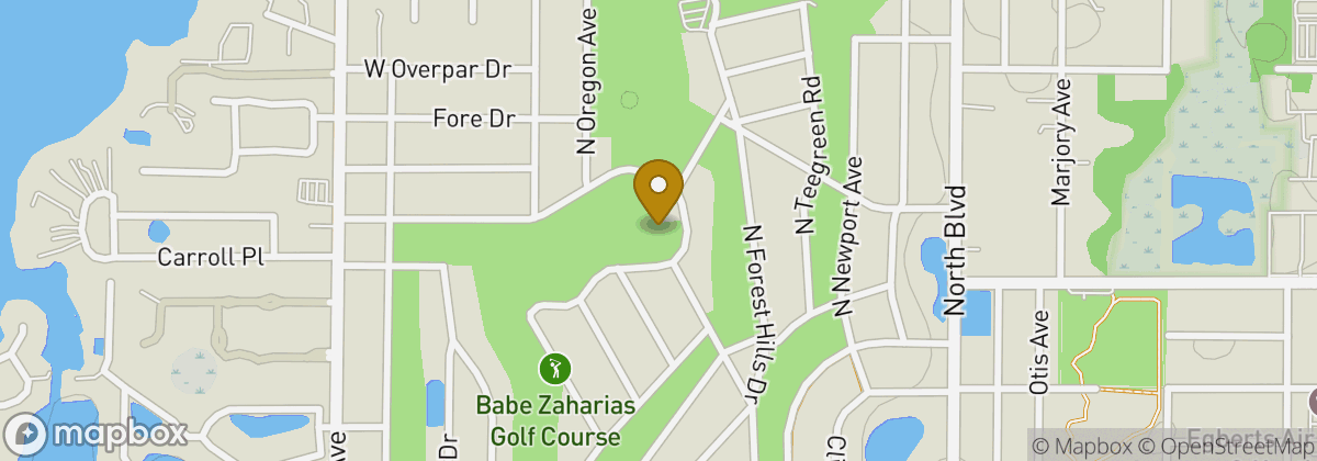 Map location: Babe Zaharias Golf Course