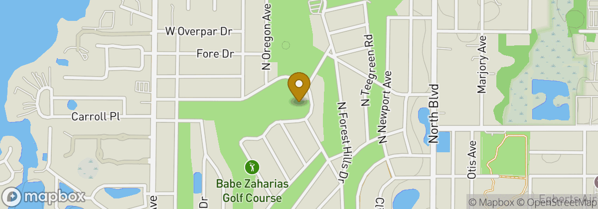 Map location: Babe Zaharias Golf Course