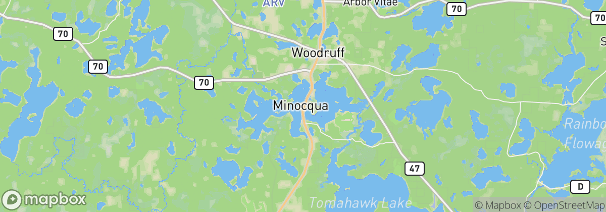 Map: Minocqua, WI