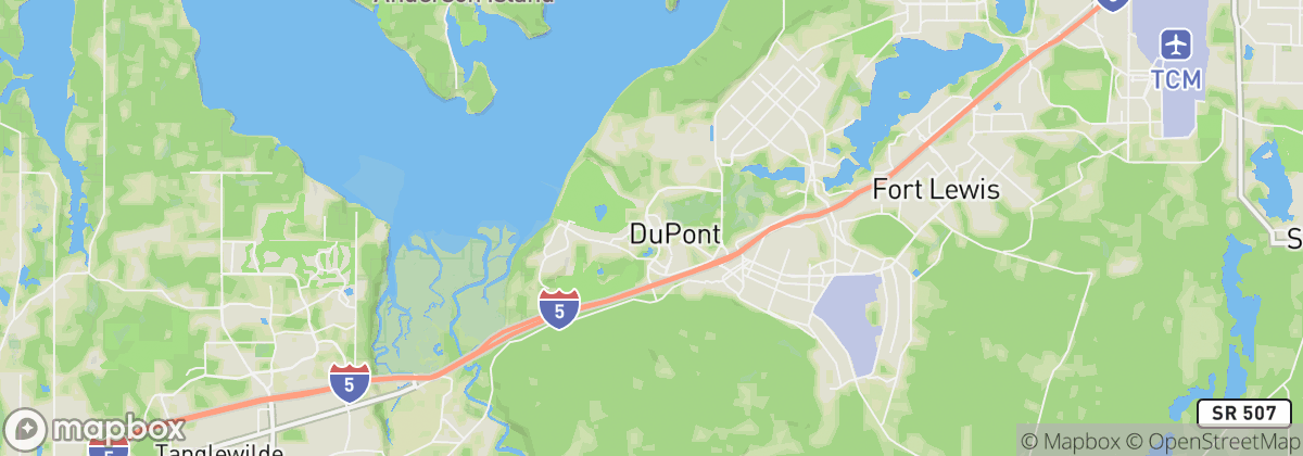 Map: DuPont, WA