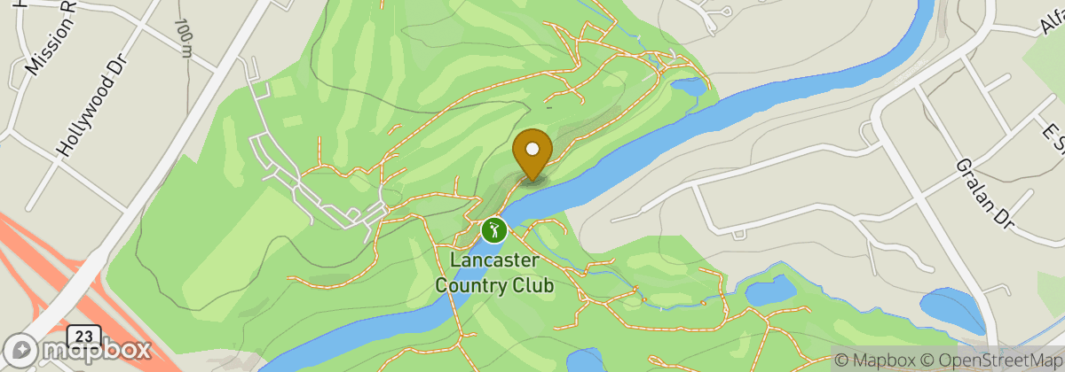 Map location: Lancaster Country Club