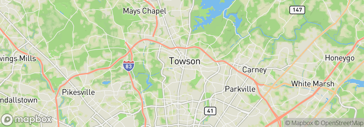 Map: Towson, MD