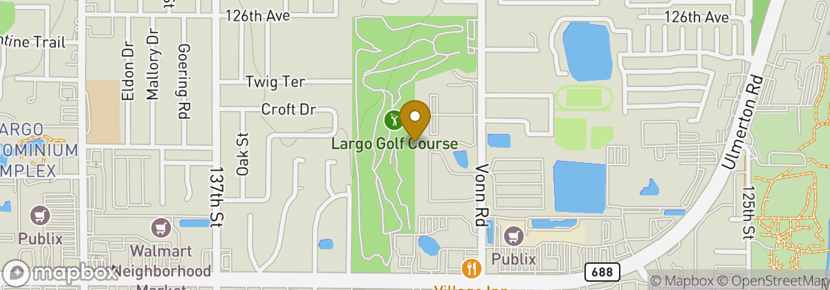 Map location: Largo Golf Course
