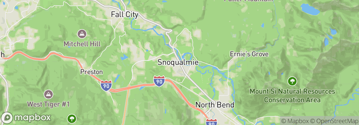 Map: Snoqualmie, WA