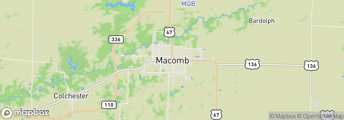 Map: Macomb, IL
