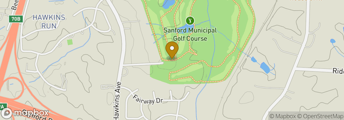 Map location: Sanford Golf Course