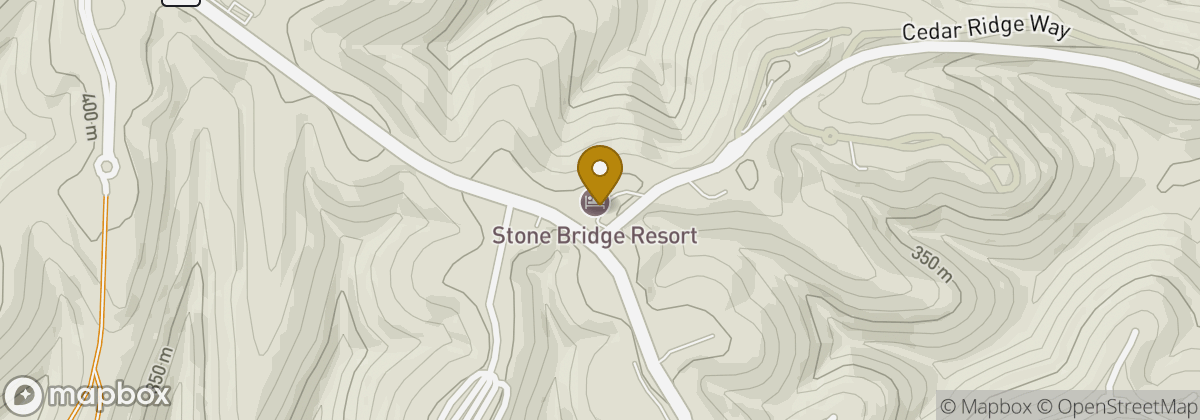 Map location: StoneBridge Resort Branson