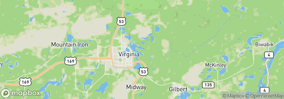 Map: Virginia, MN