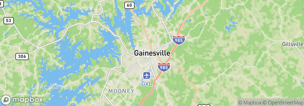 Map: Gainesville, GA