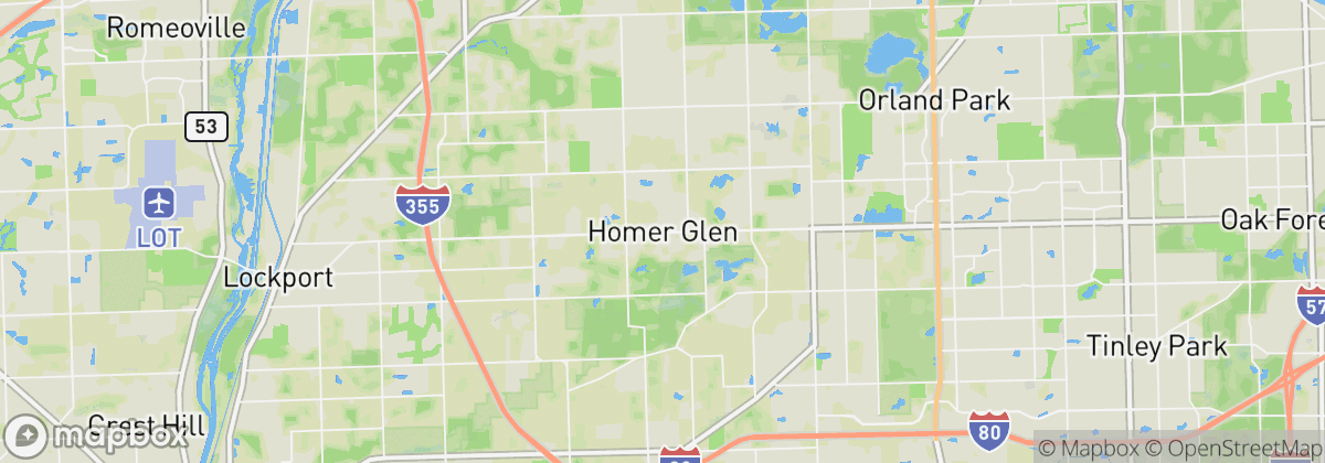 Map: Homer Glen, IL