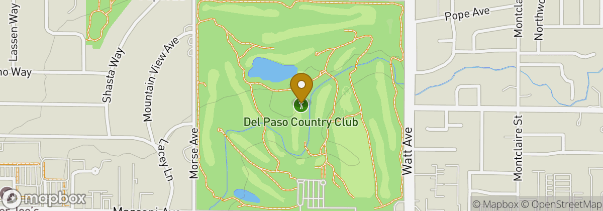 Map location: Del Paso Country Club