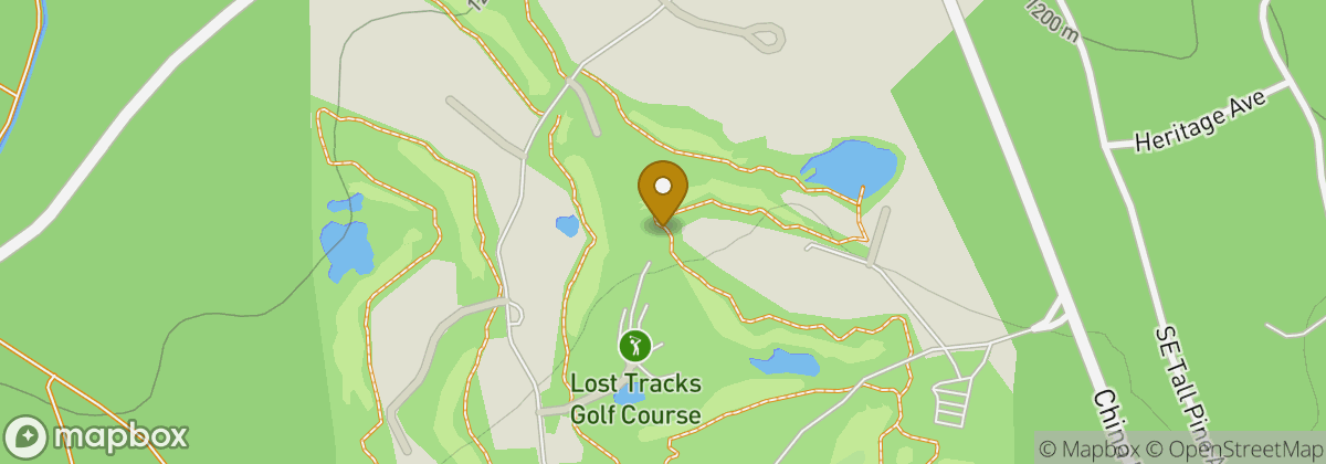 Map location: Lost Tracks Golf Club