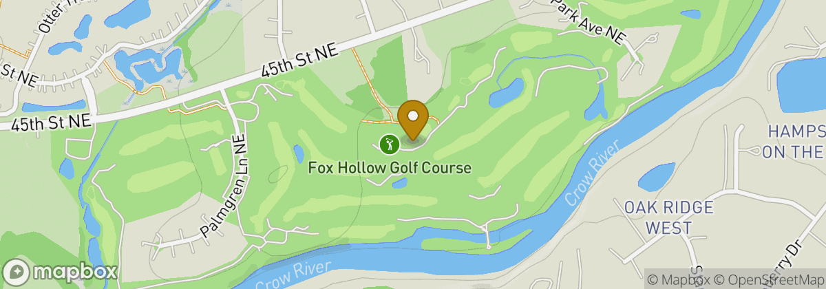 Map location: Fox Hollow Golf Course