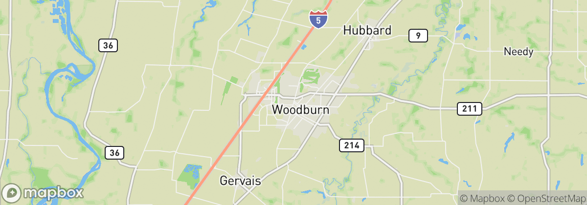 Map: Woodburn, OR