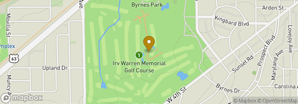 Map location: Irv Warren Memorial Golf Course