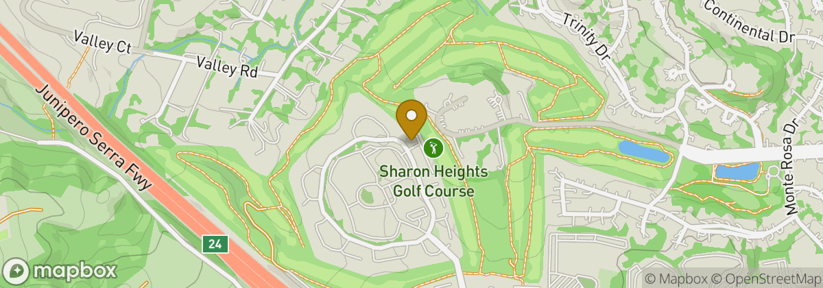 Map location: Sharon Heights Golf Course