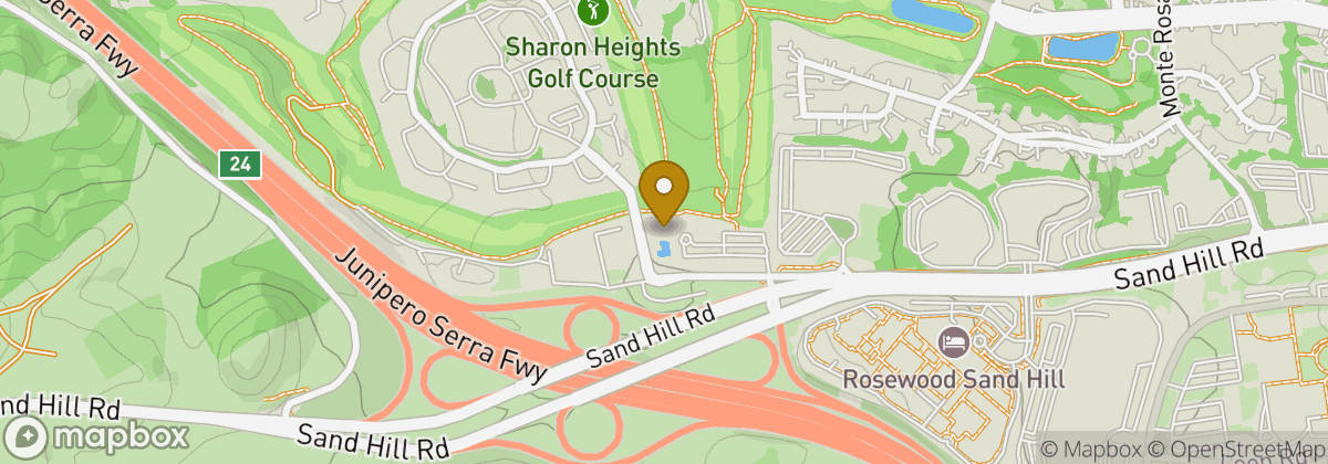 Map location: Sharon Heights Golf and Country Club