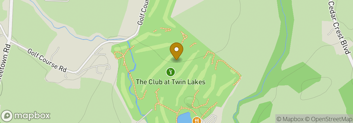 Map location: The Club at Twin Lakes