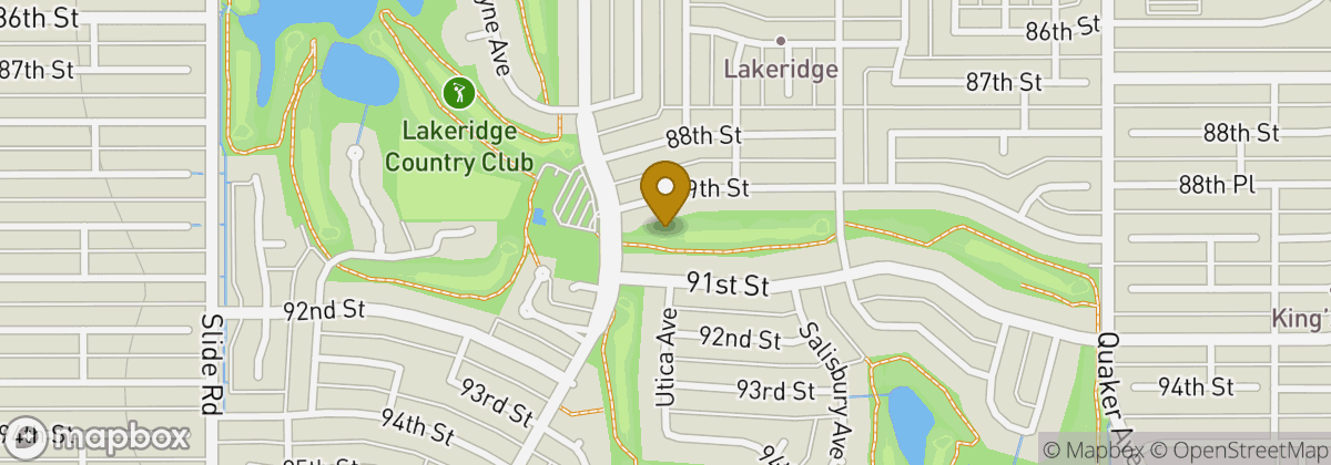 Map location: Lakeridge Country Club