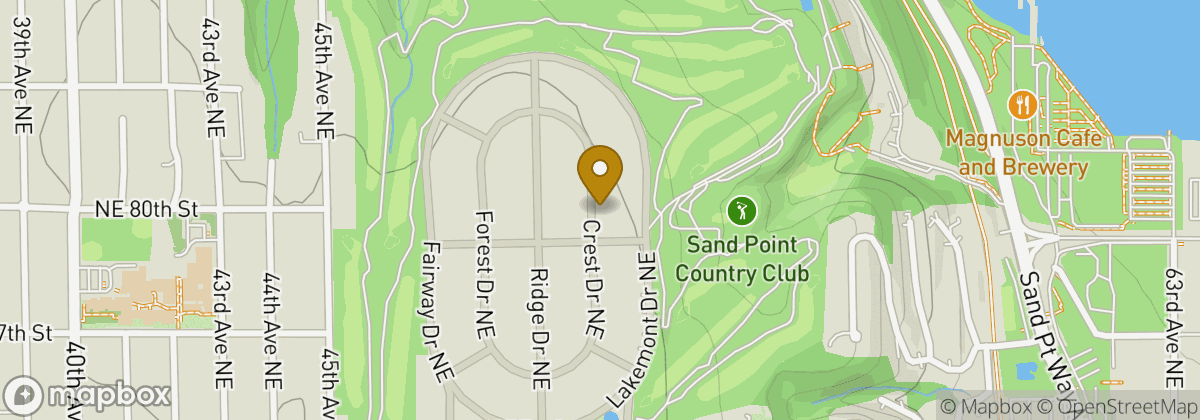 Map location: Sand Point Country Club