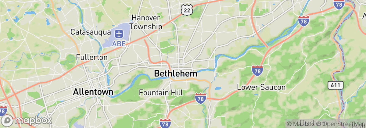 Map: Bethlehem, PA