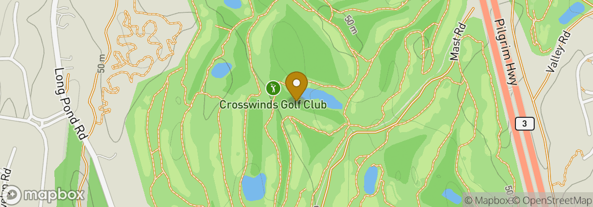 Map location: Crosswinds Golf Club