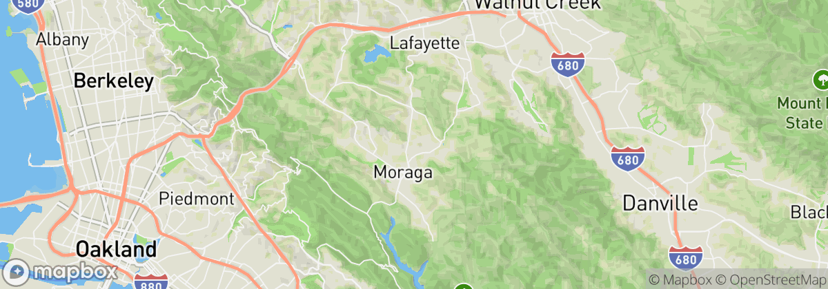 Map: Moraga, CA