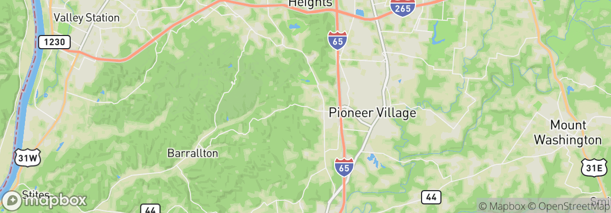 Map: Brooks, KY