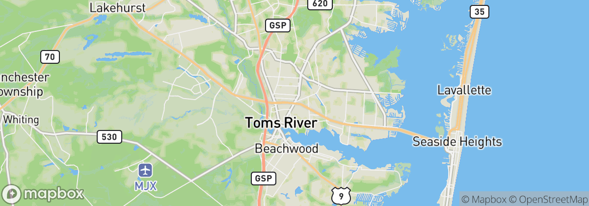 Map: Toms River, NJ