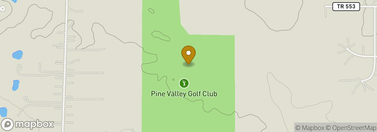 Map location: Pine Valley Golf Club