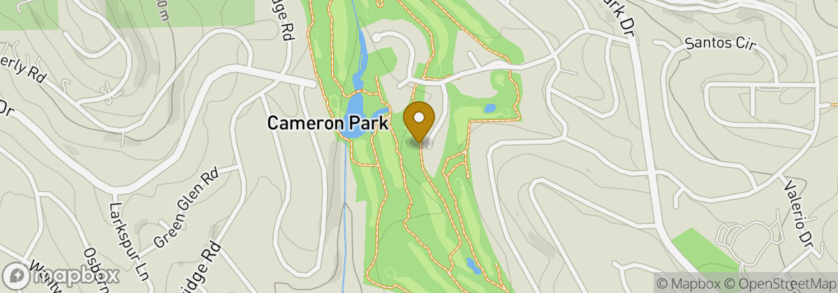 Map location: Cameron Park Country Club