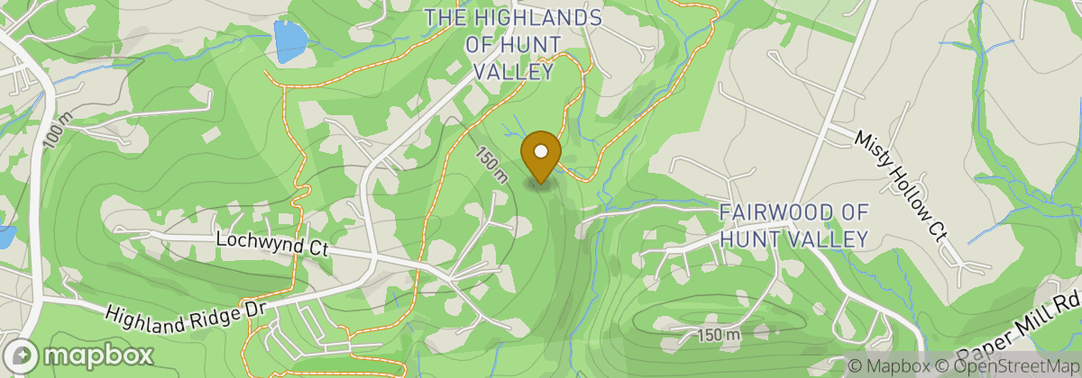 Map location: Hunt Valley Country Club