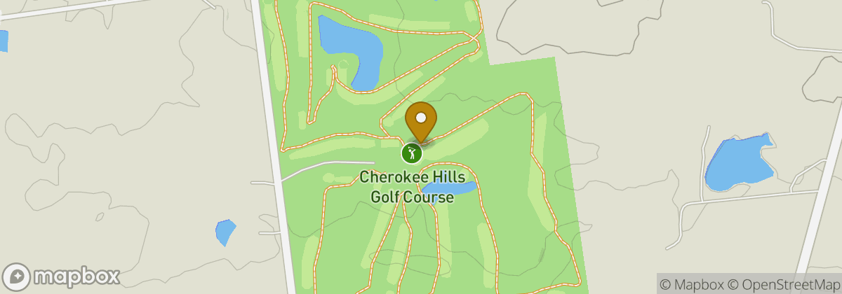 Map location: Cherokee Hills Golf Course