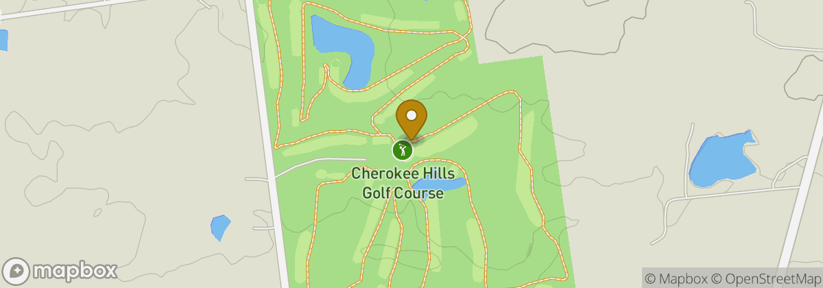 Map location: Cherokee Hills Golf Course