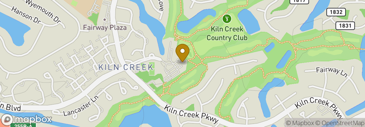 Map location: Kiln Creek Golf Club and Resort