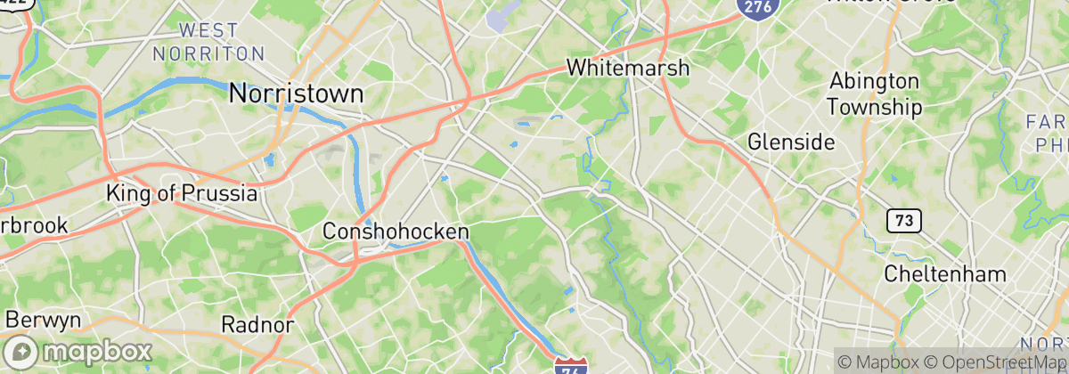 Map: Lafayette Hill, PA