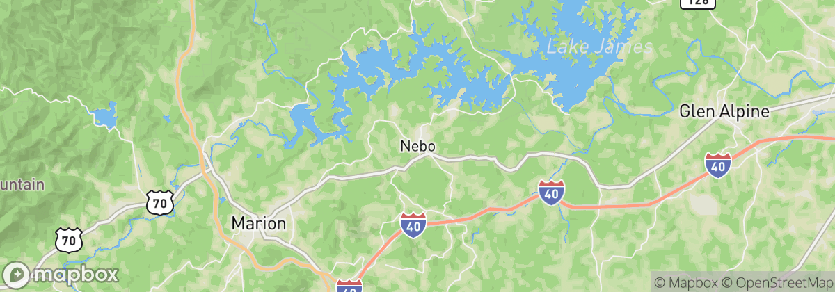 Map: Nebo, NC